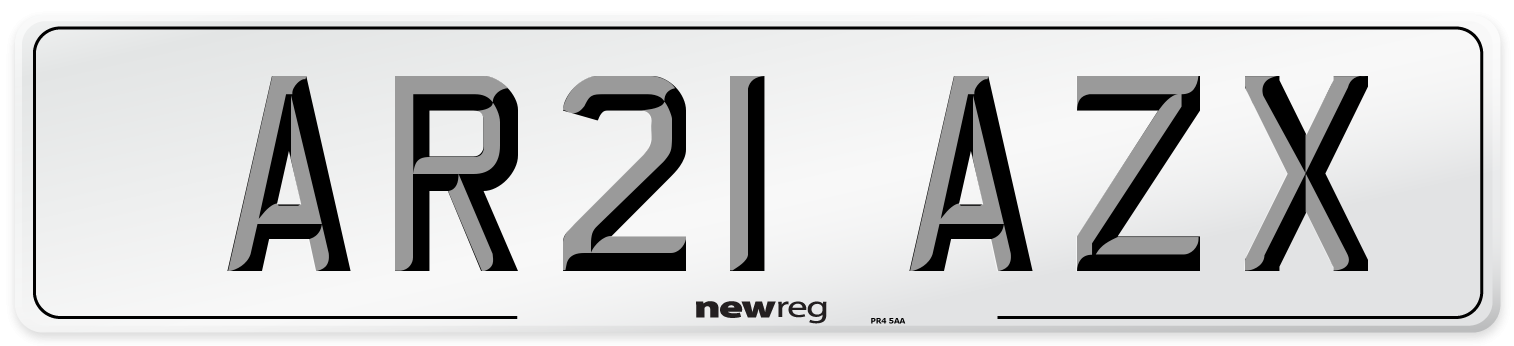 AR21 AZX Number Plate from New Reg